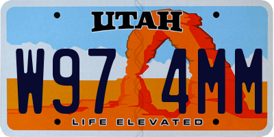 UT license plate W974MM