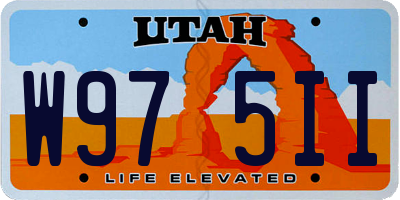 UT license plate W975II