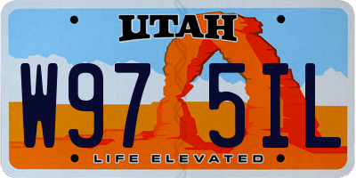 UT license plate W975IL
