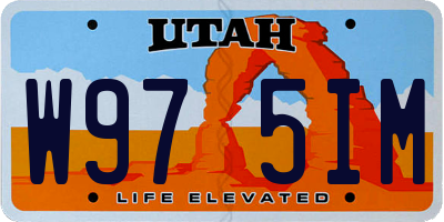 UT license plate W975IM