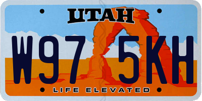 UT license plate W975KH
