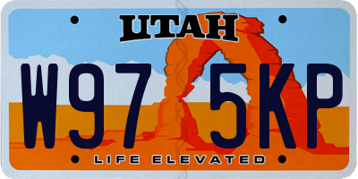 UT license plate W975KP