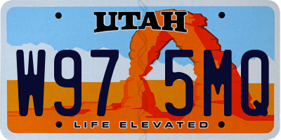 UT license plate W975MQ