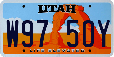 UT license plate W975OY