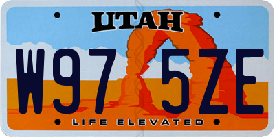 UT license plate W975ZE