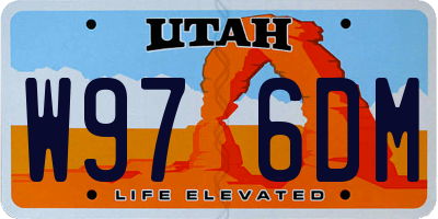 UT license plate W976DM