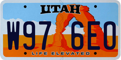UT license plate W976EO