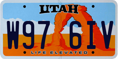 UT license plate W976IV