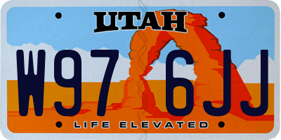 UT license plate W976JJ