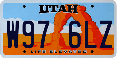 UT license plate W976LZ