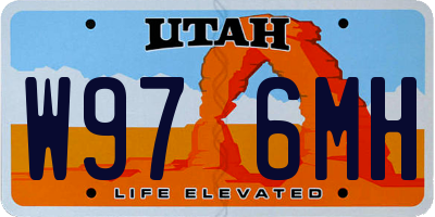 UT license plate W976MH