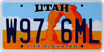 UT license plate W976ML