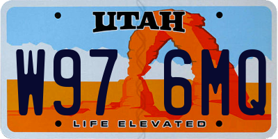 UT license plate W976MQ