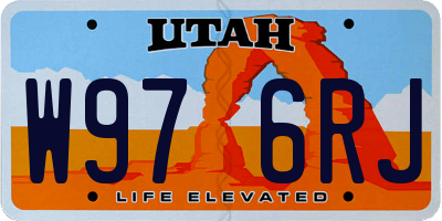UT license plate W976RJ