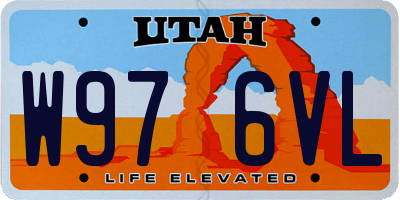 UT license plate W976VL