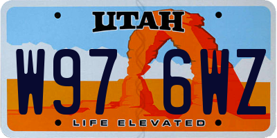 UT license plate W976WZ
