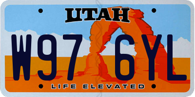UT license plate W976YL