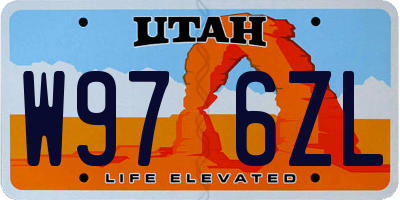 UT license plate W976ZL