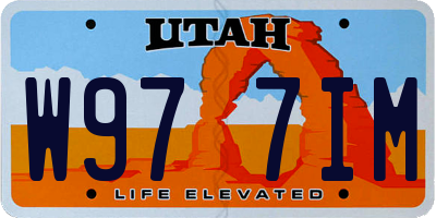 UT license plate W977IM