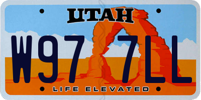 UT license plate W977LL