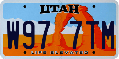 UT license plate W977TM