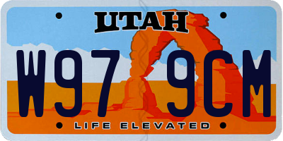 UT license plate W979CM