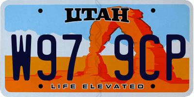 UT license plate W979CP