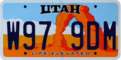 UT license plate W979DM