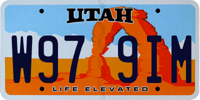 UT license plate W979IM