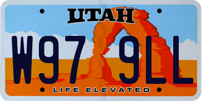 UT license plate W979LL