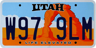 UT license plate W979LM