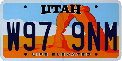 UT license plate W979NM