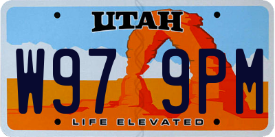 UT license plate W979PM