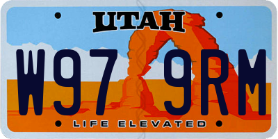 UT license plate W979RM