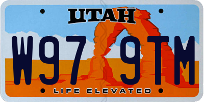 UT license plate W979TM
