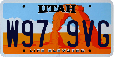 UT license plate W979VG