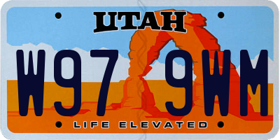 UT license plate W979WM