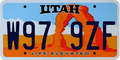 UT license plate W979ZF