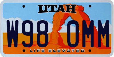 UT license plate W980MM