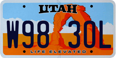 UT license plate W983OL