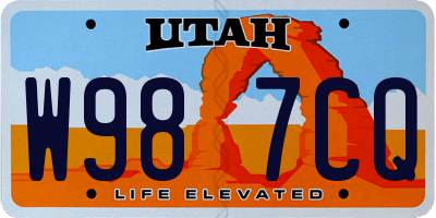 UT license plate W987CQ
