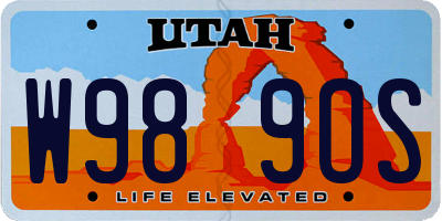 UT license plate W989OS