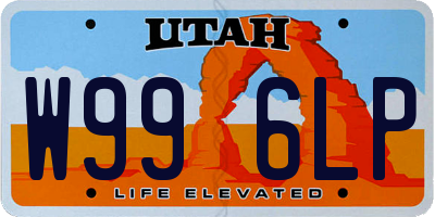 UT license plate W996LP