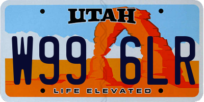 UT license plate W996LR