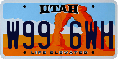 UT license plate W996WH