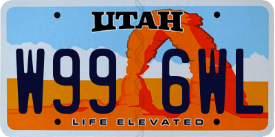 UT license plate W996WL