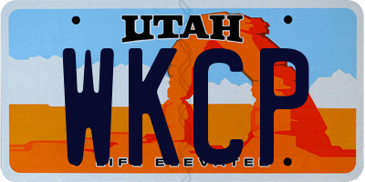 UT license plate WKCP