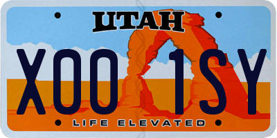 UT license plate X001SY