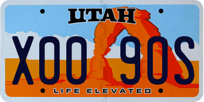 UT license plate X009OS
