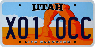 UT license plate X010CC